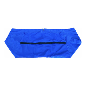 Sac &agrave; linge tridimensionnel (bleu)-sac de transfert, avec grande fermeture &agrave; pression 