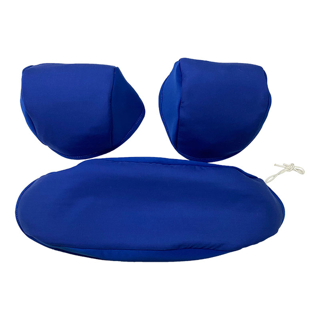 COUVERTURE EN TISSU D'ARAMID BLEU COLLIER ET MANCHETTES PRESSES PAD UTILISATION POUR PONY CCP