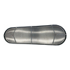 Tampon en aluminium &agrave; rev&ecirc;tement noir, rev&ecirc;tement en t&eacute;flon/avec plaque de grille &agrave; bordure en tissu noir