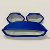 COUVERTURE EN TISSU D'ARAMID BLEU COLLIER ET MANCHETTES PRESSES PAD UTILISATION POUR PONY CCP