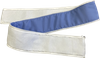 Housse isol&eacute;e pour tuyau de vapeur 1600*100 bleu (tissu non &eacute;lastique bleu ciel + P-300 + fermeture &eacute;clair &agrave; dents fines n&deg;5)