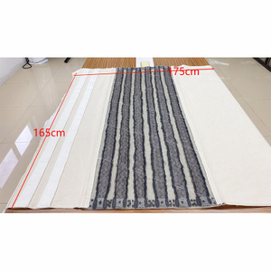 TISSU TINGUE KLEENING - TRESS&Eacute; EN INOXYDABLE, 65 '' 3 torsions de tissu de cire de nettoyage de fil d'acier pour machine &agrave; repasser industrielle 