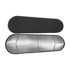 Tampon en aluminium &agrave; rev&ecirc;tement noir, rev&ecirc;tement en t&eacute;flon/avec plaque de grille &agrave; bordure en tissu noir