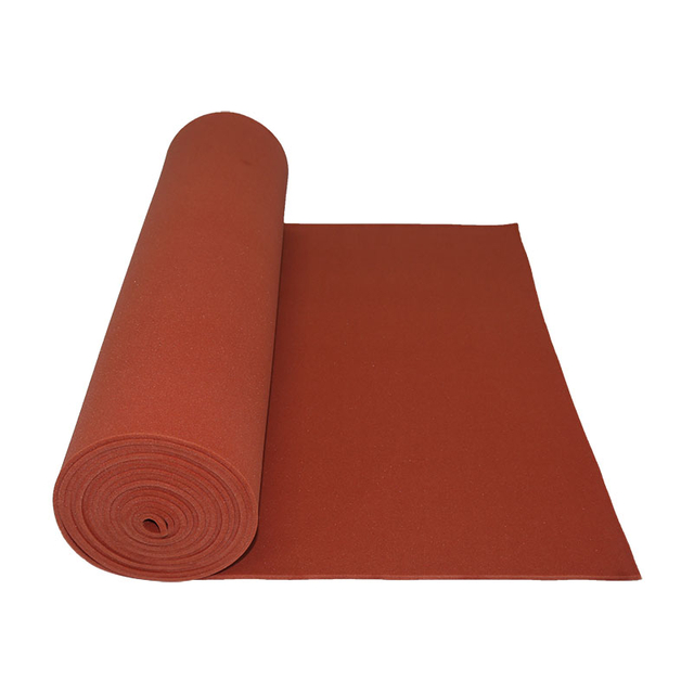 Feuille de mousse de Silicone &agrave; cellules ouvertes en mousse de Silicone rouge SIP-HS-12, pour Tables de repassage sous vide et machine &agrave; presser