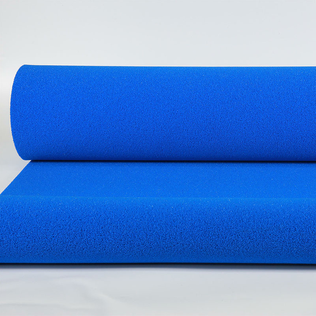 Feuille ouverte de mousse de silicone de cellules ouvertes de mousse de silicone bleue pour des tables &agrave; repasser de vide 