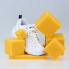 Boule de lavage de chaussures jaunes en Silicone, mat&eacute;riau imperm&eacute;able en Silicone Unique et fort amorti, effet de soutien